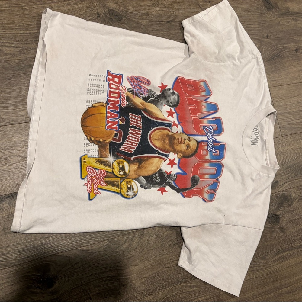 Vintage Bad Boy Dennis Rodman Basketball Graphic Tee